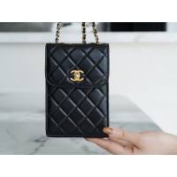 Chanel專櫃新款鏈條女包 香奈兒金屬球手機包系列單肩斜挎手拎腰包 djc6920