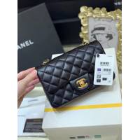 Chanel專櫃新款鏈條女包 香奈兒純原廠CF大mini經典款肩背包 djc6941