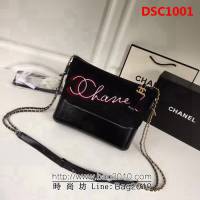 香奈兒CHANEL *Gabrielle 2018巴黎漢堡系列羊毛刺繡簽名流浪包 DSC1001