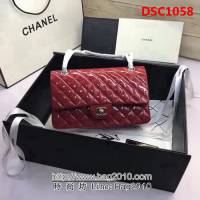香奈兒CHANEL 升級版A1112小羊皮金銀鏈條單肩斜挎包 DSC1058