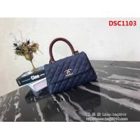 香奈兒CHANEL小號Chanel Coco handle全新頂級翻蓋單肩鏈條手柄包 肩帶可拆卸 DSC1103