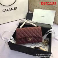 香奈兒CHANEL升級版A1116 進口小羊皮金銀鏈條斜背包 DSC1133