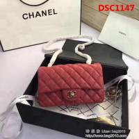 香奈兒CHANEL升級版A1116 進口小羊皮金銀鏈條斜背包 DSC1147