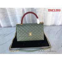 香奈兒CHANEL大號Chanel Coco handle全新頂級翻蓋單肩鏈條手柄包DSC1203