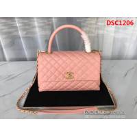 香奈兒CHANEL大號Chanel Coco handle全新頂級翻蓋單肩鏈條手柄包DSC1206
