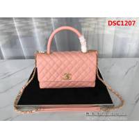 香奈兒CHANEL中號Chanel Coco handle全新頂級翻蓋單肩鏈條手柄包DSC1207