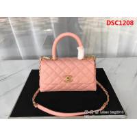香奈兒CHANEL小號Chanel Coco handle全新頂級翻蓋單肩鏈條手柄包DSC1208