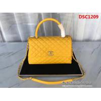 香奈兒CHANEL大號Chanel Coco handle全新頂級翻蓋單肩鏈條手柄包DSC1209