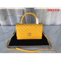 香奈兒CHANEL中號Chanel Coco handle全新頂級翻蓋單肩鏈條手柄包DSC1210