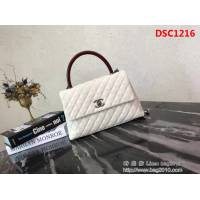 香奈兒CHANEL大號Chanel Coco handle全新頂級翻蓋單肩鏈條手柄包DSC1216