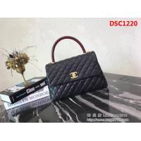 香奈兒CHANEL大號Chanel Coco handle全新頂級翻蓋單肩鏈條手柄包DSC1220