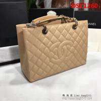 香奈兒CHANEL 50995 經典系列 魚子醬牛皮時尚休閒手提單肩包 DSC1260