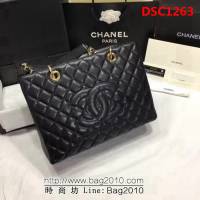 香奈兒CHANEL 50995 經典系列 魚子醬牛皮時尚休閒手提單肩包 DSC1263