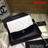 香奈兒CHANELChane*Gabrielle Woc 褶皺小牛皮多功能時尚鏈條跨包 手拿斜挎通用DSC1464