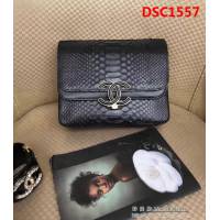 香奈兒CHANEL A57277新款經典大蟒蛇皮小羊皮革時尚晚宴口蓋包DSC1557