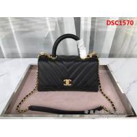 香奈兒CHANEL Coco handle全新頂級翻蓋單肩鏈條手柄包 DSC1570