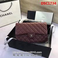 香奈兒CHANEL 升級版A1113全新經典小羊皮金銀鏈條單肩斜挎包 DSC1734