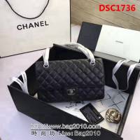 香奈兒CHANEL 升級版A1112全新經典小羊皮金銀鏈條單肩斜挎包 DSC1736