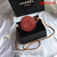 香奈兒CHANEL 81599 2018新款餅狀菱格復古盒子鏈條包 DSC1770