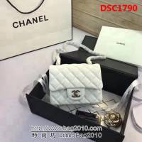 香奈兒CHANEL 升級版A1115全新經典小羊皮金銀鏈條單肩斜挎包 DSC1790