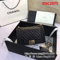 香奈兒CHANEL A67086菱格原版羊皮單肩斜挎鏈條包 DSC2075