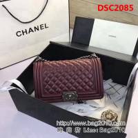 香奈兒CHANEL A67086菱格原版羊皮單肩斜挎鏈條包 DSC2085