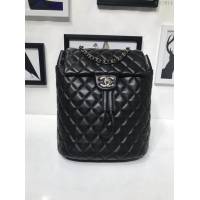 Chanel女包 A91121新款 時尚經典棱格 小羊皮時尚雙肩背包 香奈兒後背包 Chanel黑色背包  djc2914