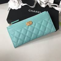 Chanel女包 81254 香奈兒新款leboy手拿包 Chanel拉鏈長錢包  djc2984