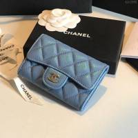 Chanel女包 80799 19早春系列新款cf卡包 香奈兒翻蓋三折錢包 Chanel短錢夾  djc2992