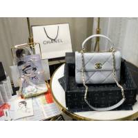 Chanel女包 92236 Chane1大方格三層包 香奈兒手腕包 手拎包 原廠小羊皮手提包 Chanel鏈條斜挎包  djc3801