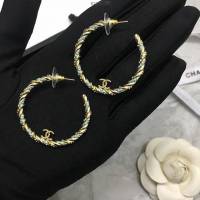 chanel耳環 專櫃最新款 爆款香奈兒耳環 黑藍兩色  gzsc1285