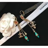 chanel耳環 春夏新款 時尚完美花朵 酒瓶 個性 純銀針流蘇耳環  gzsc1323