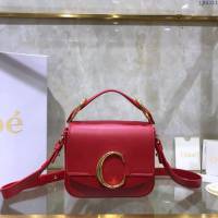 Chloe女包 克洛伊經典C bag小牛皮拼接麂皮包包 Chole手提肩背斜挎包  jjh1211