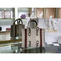 Chloe女包 克洛伊經典Woody Tote小號手袋 Chloe帆布托特包購物袋  jjh1250