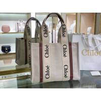 Chloe女包 克洛伊經典Woody Tote中號手袋 Chloe帆布托特包購物袋  jjh1251