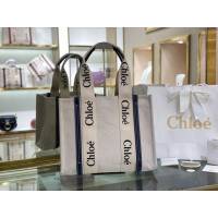 Chloe女包 克洛伊經典Woody Tote中號手袋 Chloe帆布托特包購物袋  jjh1252