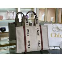Chloe女包 克洛伊經典Woody Tote大號手袋 Chloe帆布托特包購物袋  jjh1253
