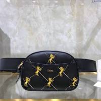Chloe女包 克洛伊經典Signature駿馬刺繡鉚釘腰包胸包 Chloe拉鏈款斜挎包  jjh1278