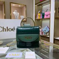 Chloe女包 克洛伊經典Aby lock鱷魚紋圓環鏈條手袋 Chole手提肩背斜挎包  jjh1348