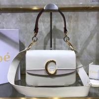 Chloe女包 克洛伊經典C形飾扣寬肩帶包包 Chole手提肩背斜挎包  jjh1373