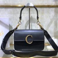 Chloe女包 克洛伊經典C形飾扣寬肩帶包包 Chole手提肩背斜挎包  jjh1374
