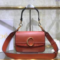 Chloe女包 克洛伊經典C形飾扣寬肩帶包包 Chole手提肩背斜挎包  jjh1375