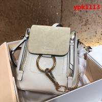Chloe克洛伊 Chloe Faye backpack克洛伊 mini雙肩包 法國原廠牛皮搭配麂皮 1232  ypk1113