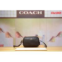 COACH蔻馳 原單 F65547 全頭層牛皮 斜挎 手拎雙拉鏈多用女包 一包三用  Chz1069