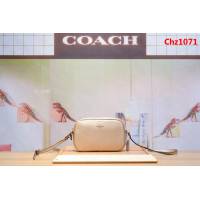 COACH蔻馳 原單 F65547 全頭層牛皮 斜挎 手拎雙拉鏈多用女包 一包三用  Chz1071