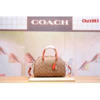 COACH蔻馳 新品 F36521 PVC配皮材質 款式簡約新穎 可手提 單肩斜挎  Chz1083