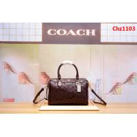 COACH蔻馳 C家新款 11920 漆皮壓花枕頭包 容量大 可單肩斜挎  Chz1103