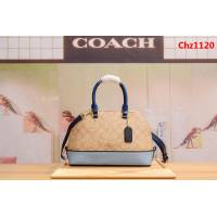 COACH蔻馳 原單 代購級別 57493 爆款貝殼Pvc配皮 手提斜挎包  Chz1120