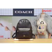 COACH蔻馳 專櫃原單 大號配頭層牛皮 雙肩包款 58314 氣質百搭款  Chz1133