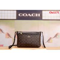 COACH蔻馳 海外代購 配頭層牛皮 58316 新款拼色子母挎包 小斜挎包  Chz1171